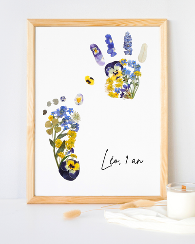 Empreinte mains/pieds Enfant, Cadre Fratrie